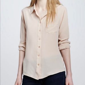 New Equipment Brett Silk Blouse Nude S